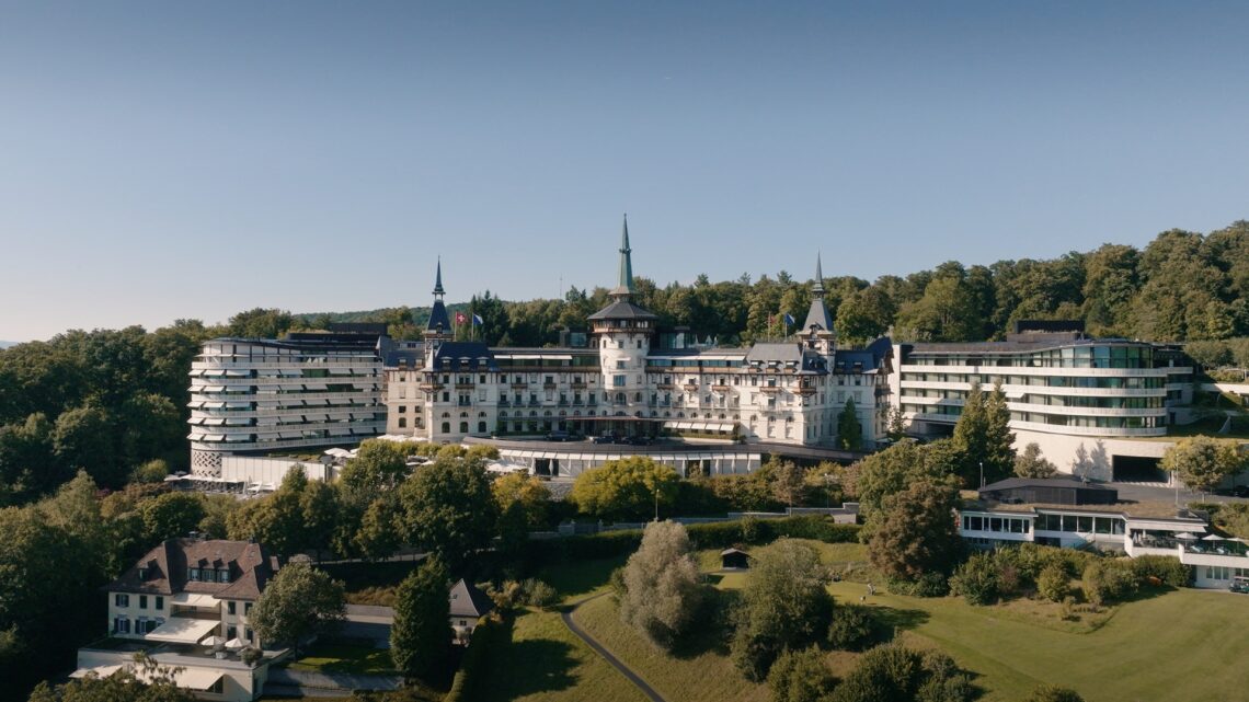 A wide-view exterior shot of The Dolder Grand Zurich
