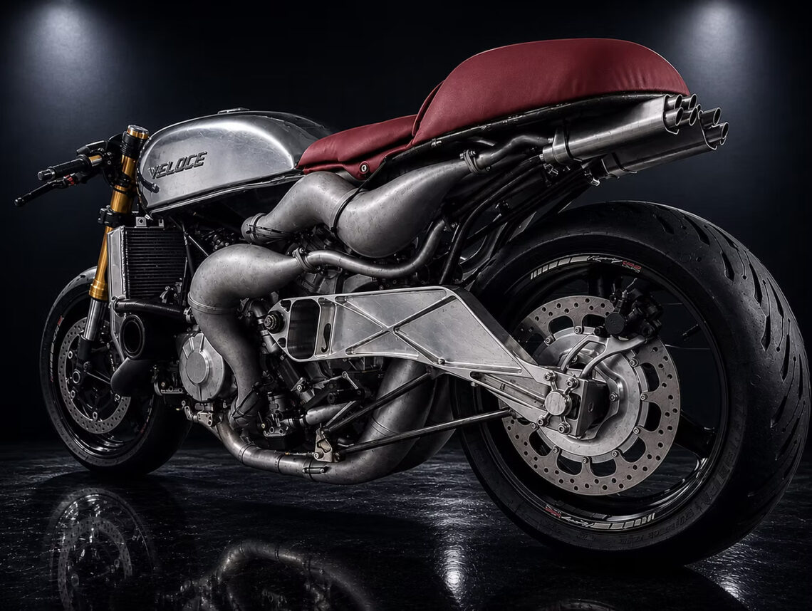 British startup Veloce unveils 280 hp eight-cylinder Aperion motorcycle