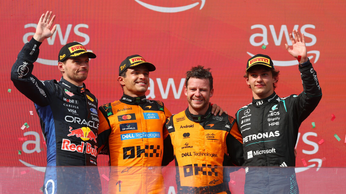 2026 Hungarian GP Podium. Source - Red Bull Content Pool