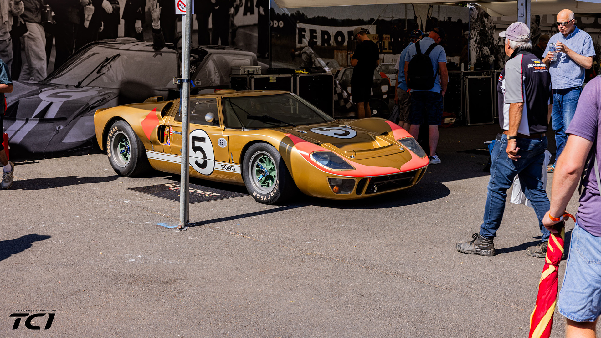 Ford GT40 in the paddock at the Goodwood Festival of Speed 2026