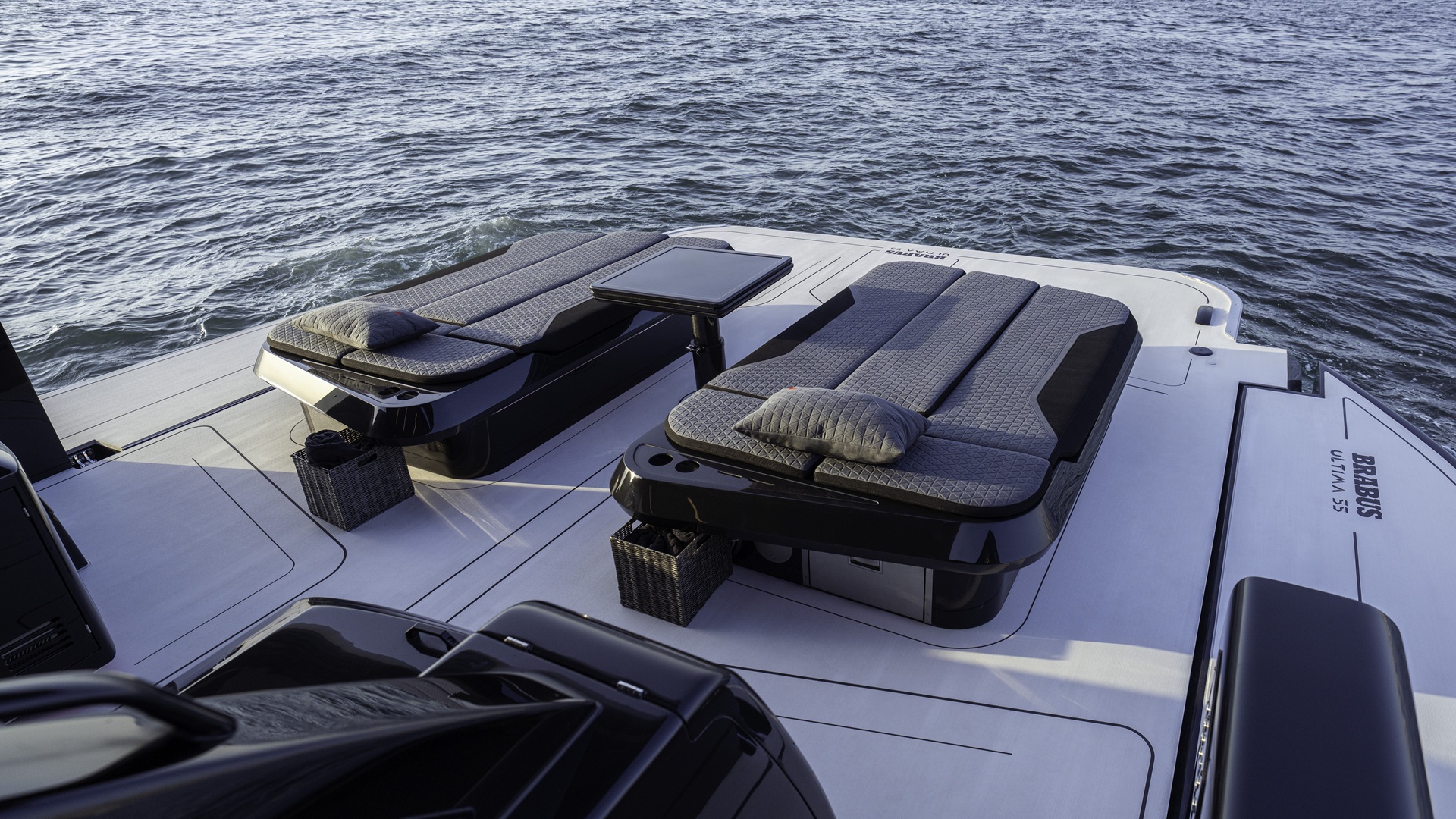 An image of the outdoor resting accommodation on the BRABUS Ultima 55