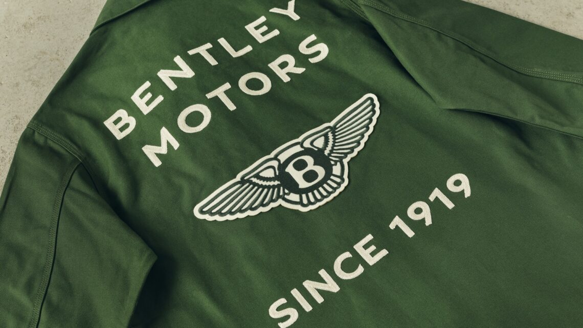 The back side of the chore coat, part of the Bentley 1919 Collection