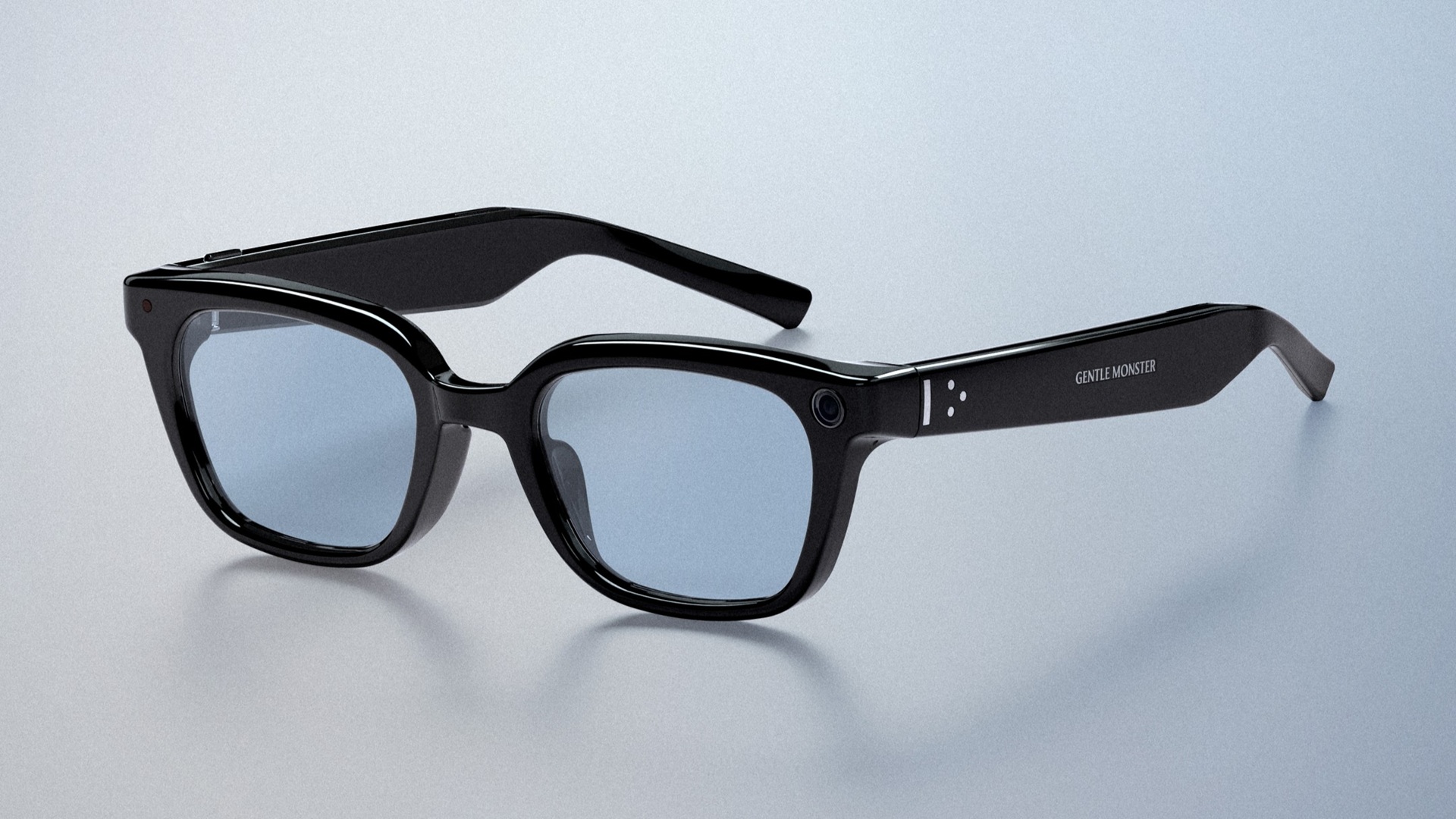 Gentle Monster Intelligent Eyewear - A frame with blue lenses