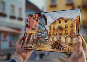 An image of the HUAWEI MatePad Pro Max in use, focusing on the sharpness of the display