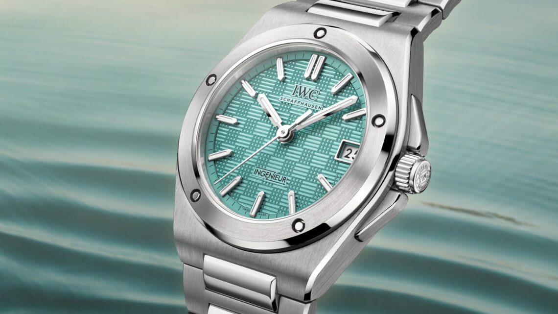 IWC Schaffhausen Ingenieur Automatic 35 with a new Pool-coloured dial.