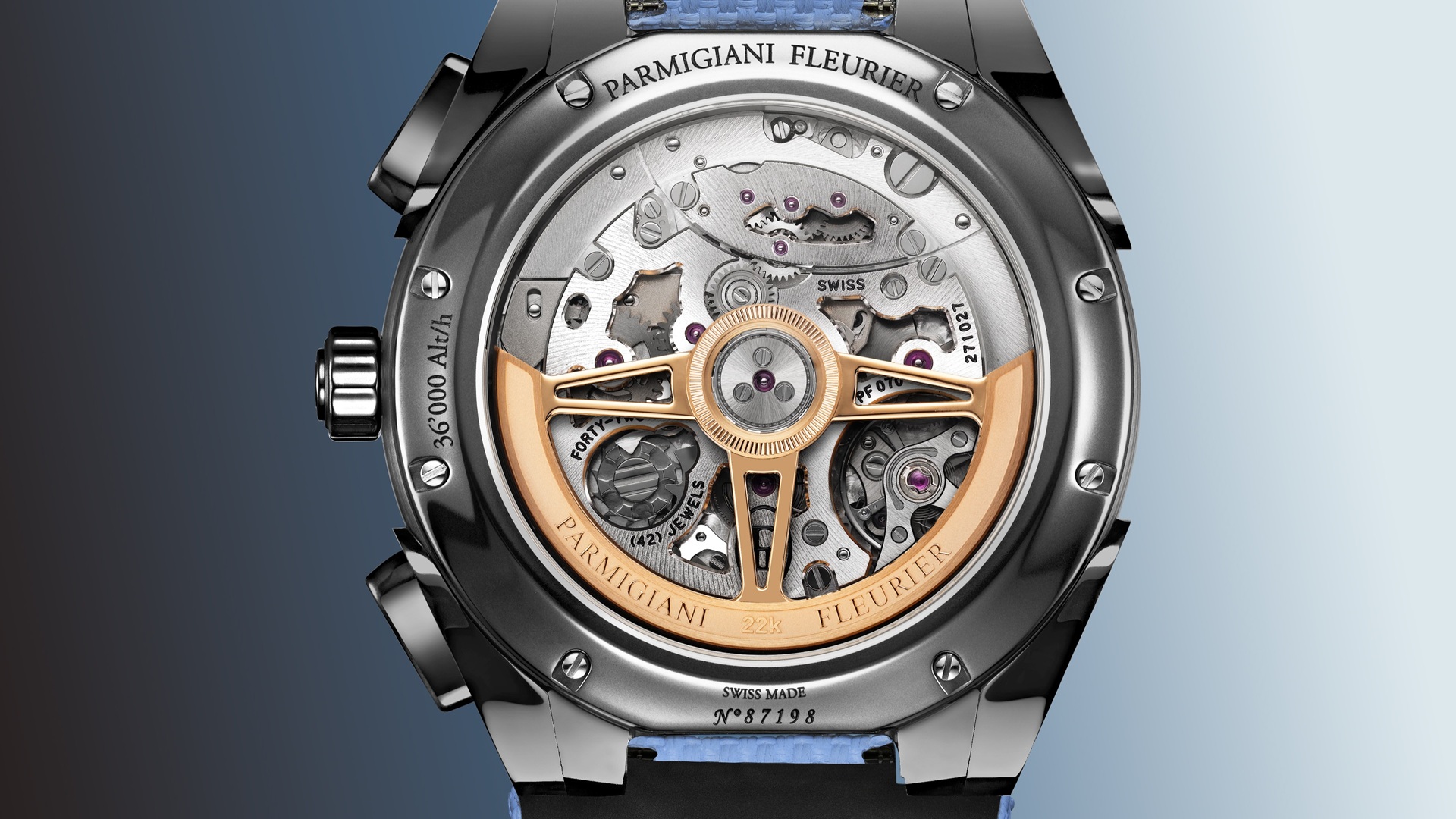 Parmigiani Fleurier PF Sport Chronograph Ultra-Cermet Mineral Blue.