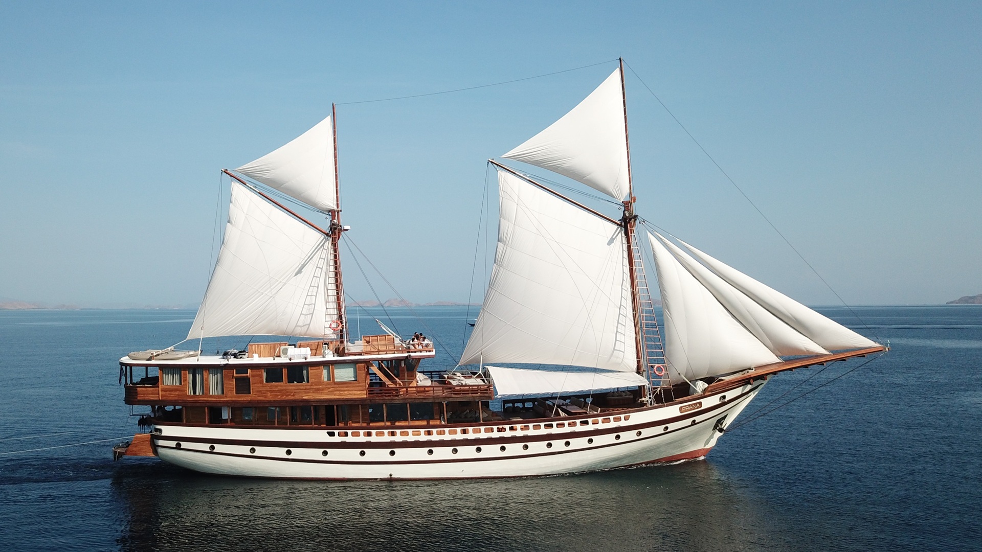 An exterior shot of the Yacht - Prana by Atzaró