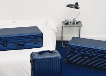 RIMOWA Original Ink Blue launched - image shows the suitcase range