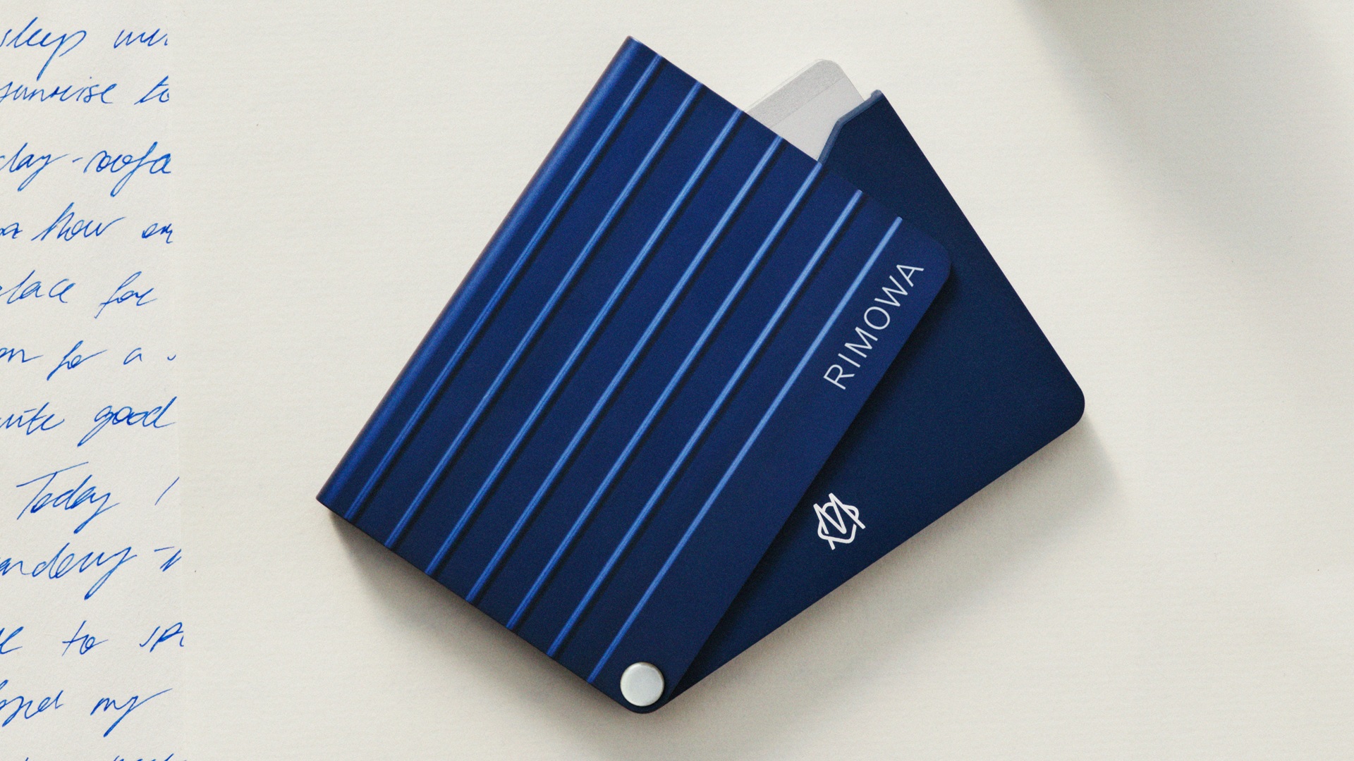 RIMOWA Original Ink Blue launched - image shows the card holder