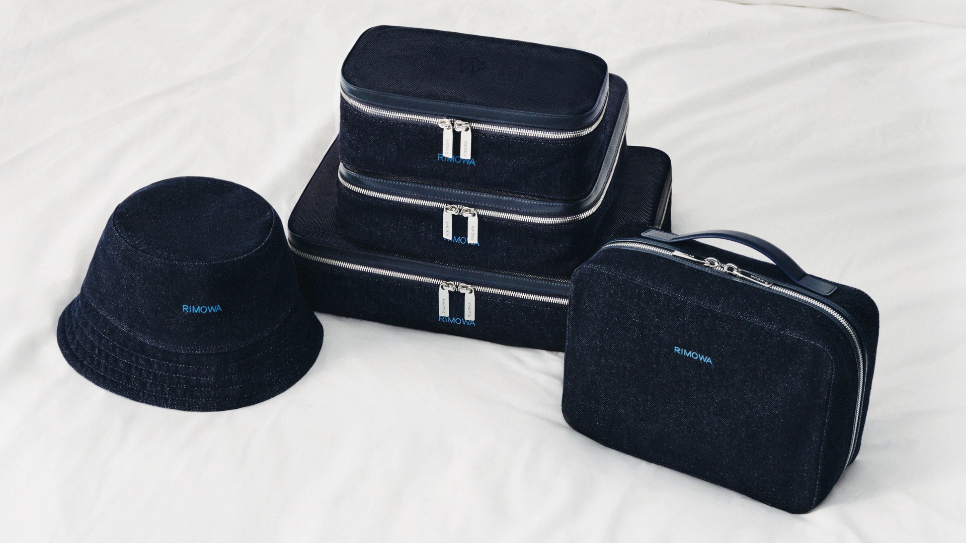 RIMOWA Original Ink Blue launched - image shows the packing cubes range