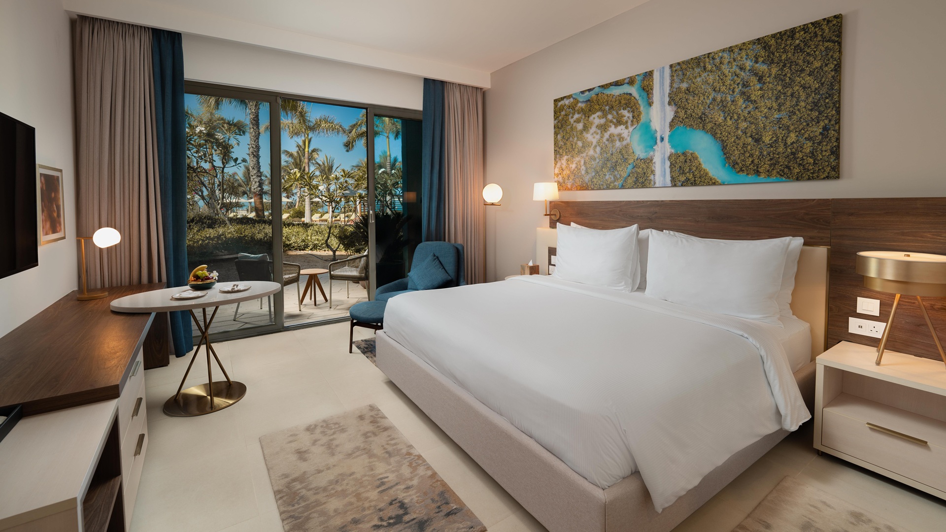 An image of the room with a garden view at Turtle Bay Resort, Saudi Arabia