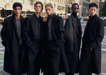 The COS Autumn Winter Menswear 2026: Models sporting select pieces from the collection