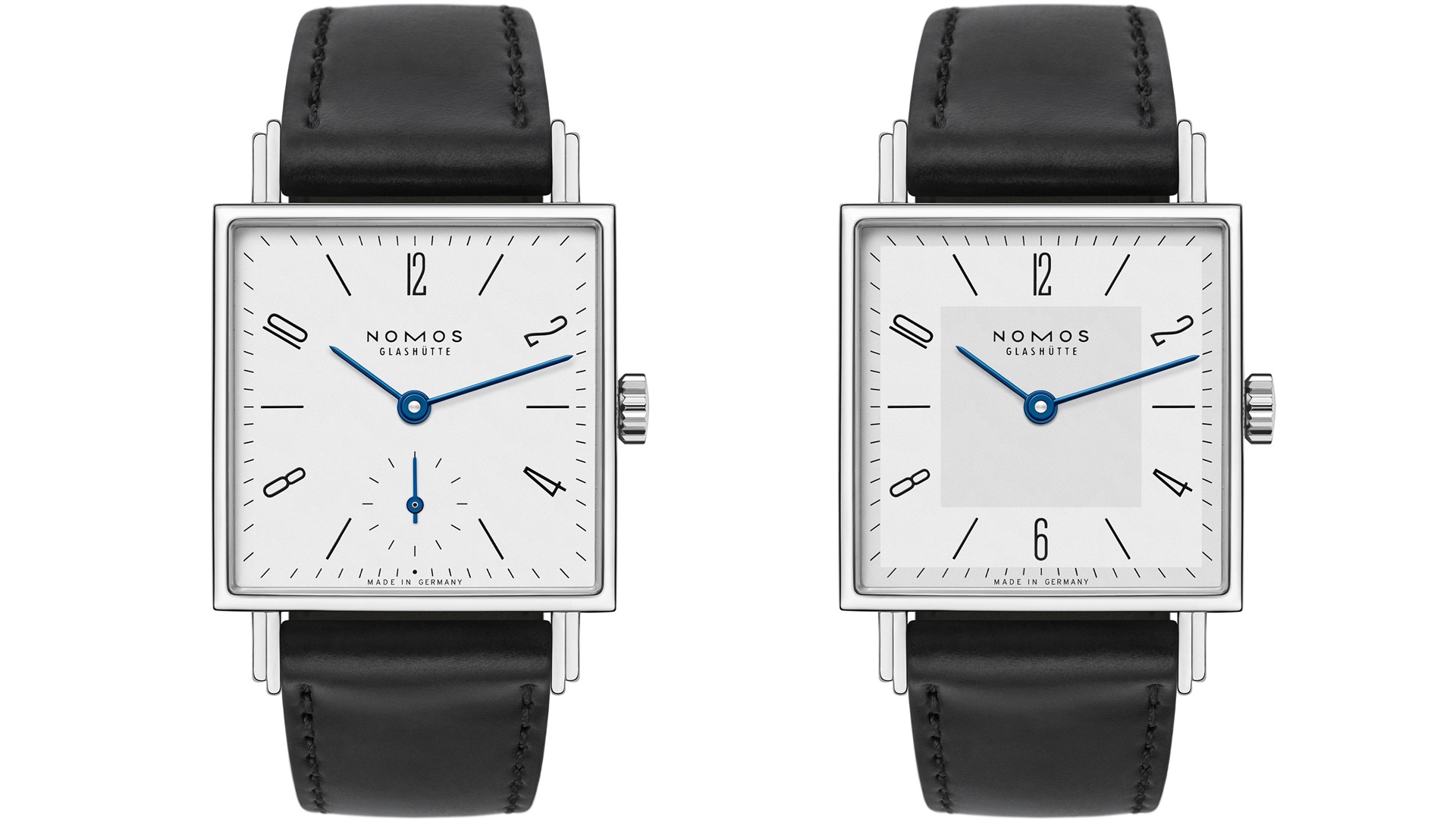 NOMOS Glashütte Tetra 27 White and Tetra 27 Duo.