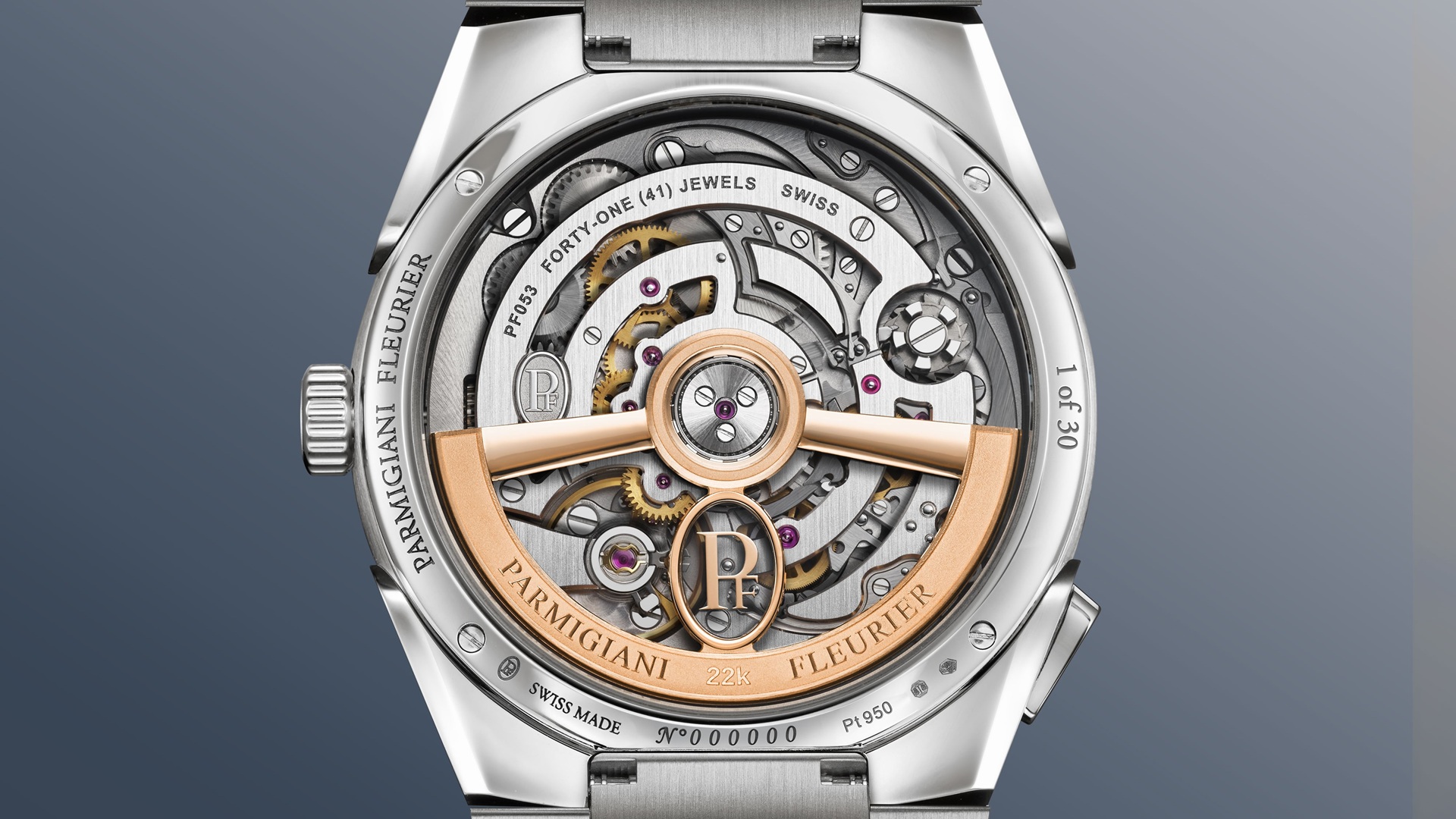 Parmigiani Fleurier Tonda PF Chronographe Mystérieux Platinum.