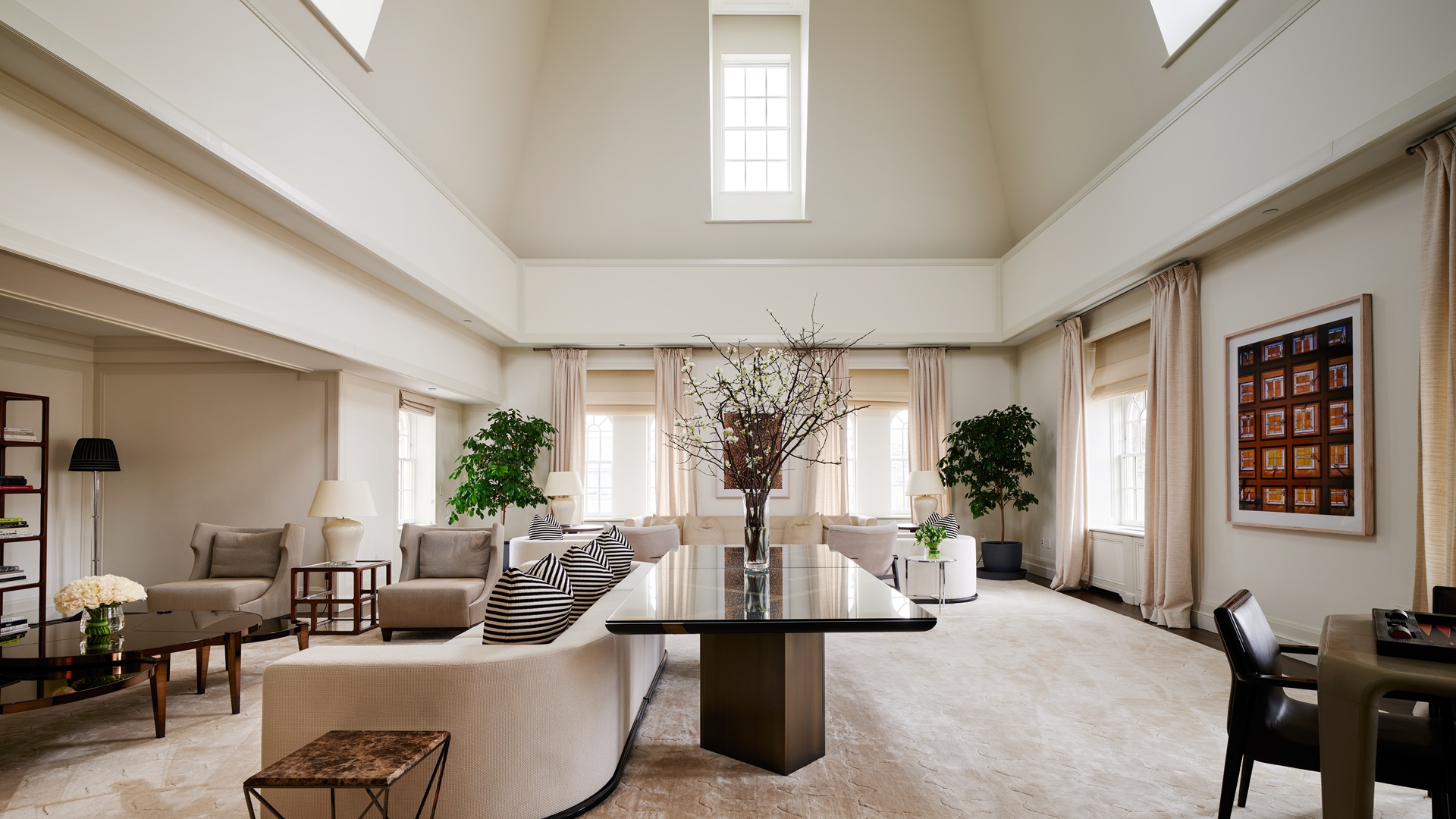 The Mark Grand Slam: A shot of the living area inside the hotel's penthouse