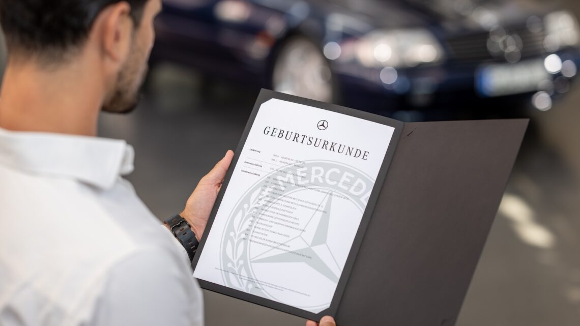 Mercedes-Benz Classic Birth Certificate