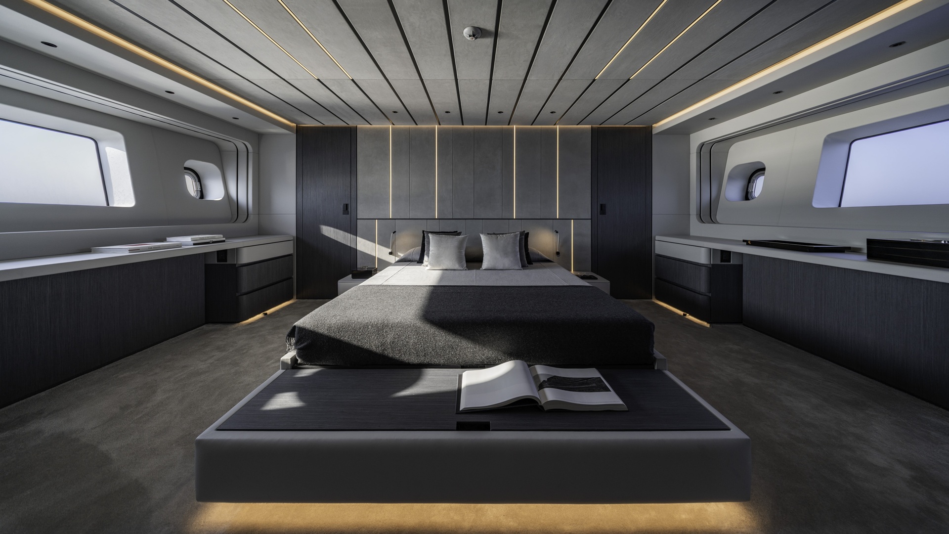Brabus AB110 Yacht: An image of the master bedroom