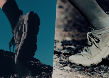 Cloudsoma PAF - On x PAF: A collage of two images with two colourways of the limited-edition shoe