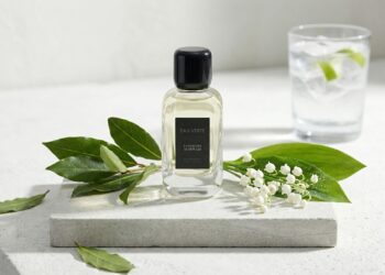 Maison Mirwad Signature Collection: A bottle of Eau Verte, one of the five fragrances in the collection.