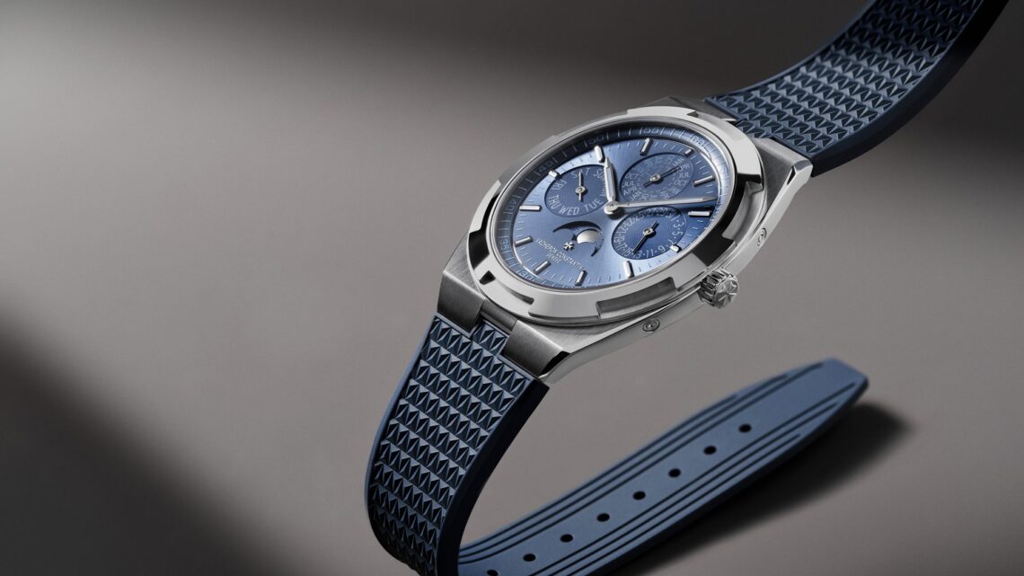 Vacheron Constantin Overseas Perpetual Calendar Ultra-Thin Azure Dial.