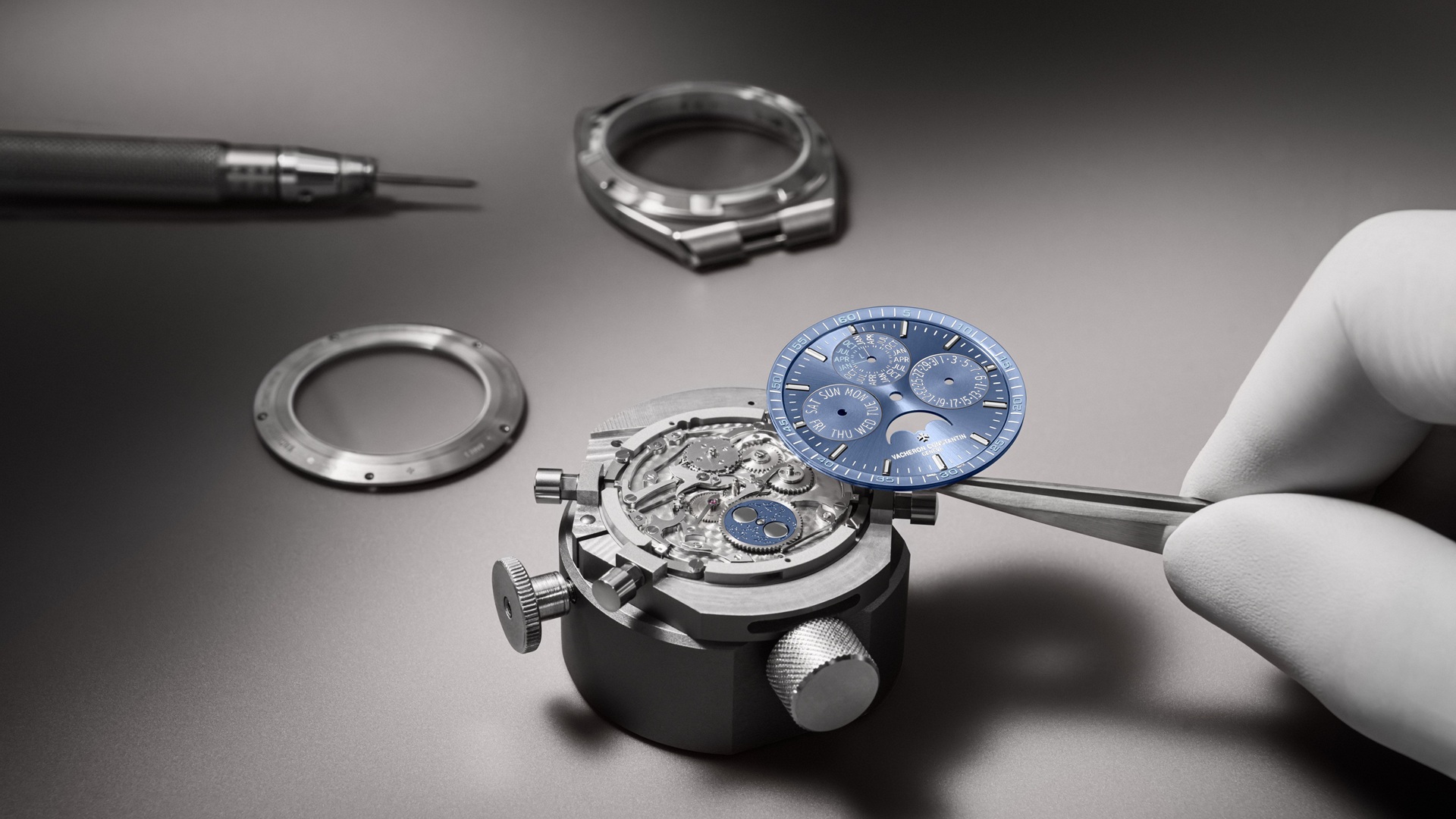 Vacheron Constantin Overseas Perpetual Calendar Ultra-Thin Azure Dial.