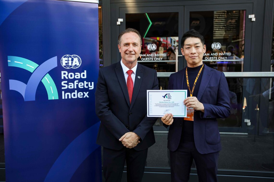 5-Star Rating Awarded to Honda in New FIA Road Safety Index First