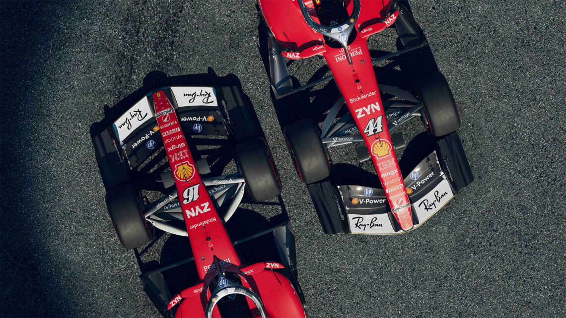 Scuderia Ferrari, Lewis Hamilton, Charles Leclerc.