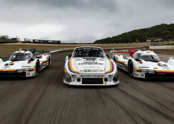 Apple Computer Livery through the years. Source: Porsche.
