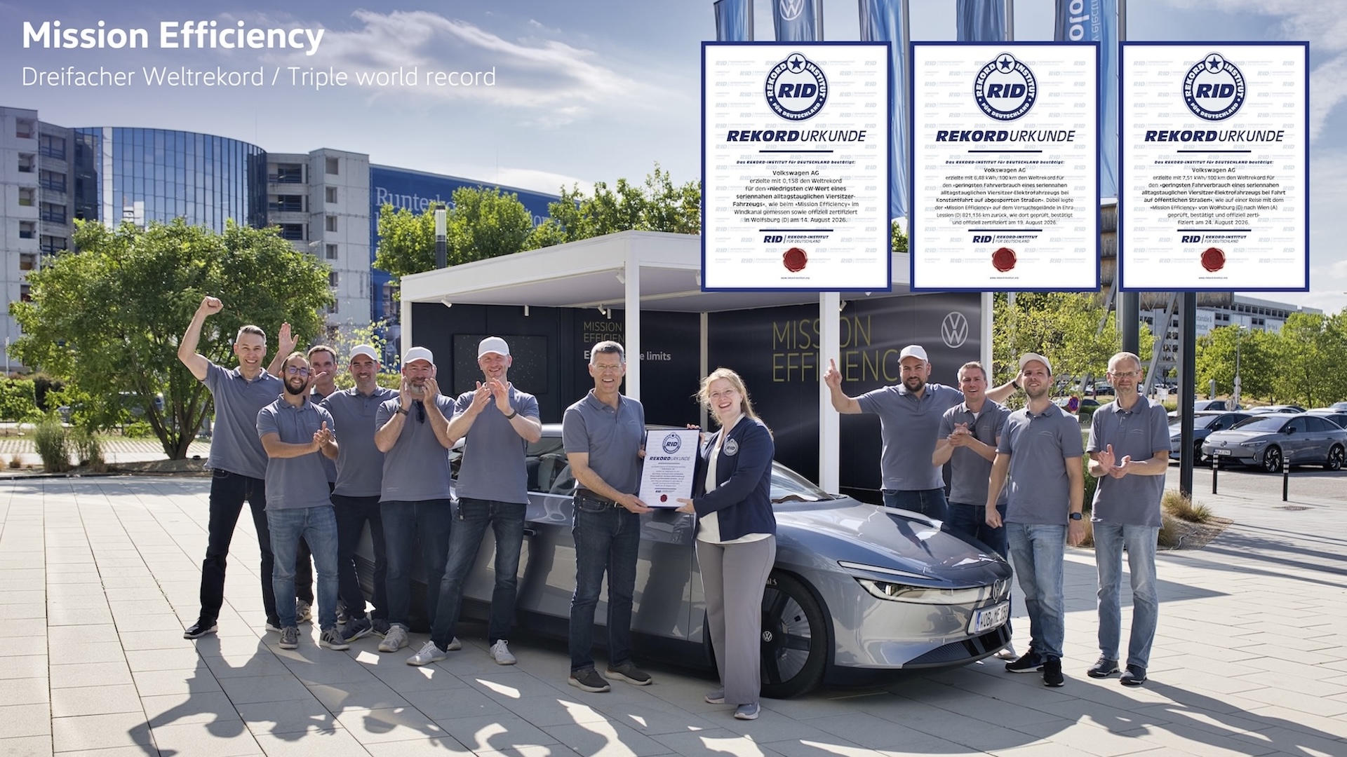 Volkswagen Mission Efficiency Revealed - Most Efficient EV