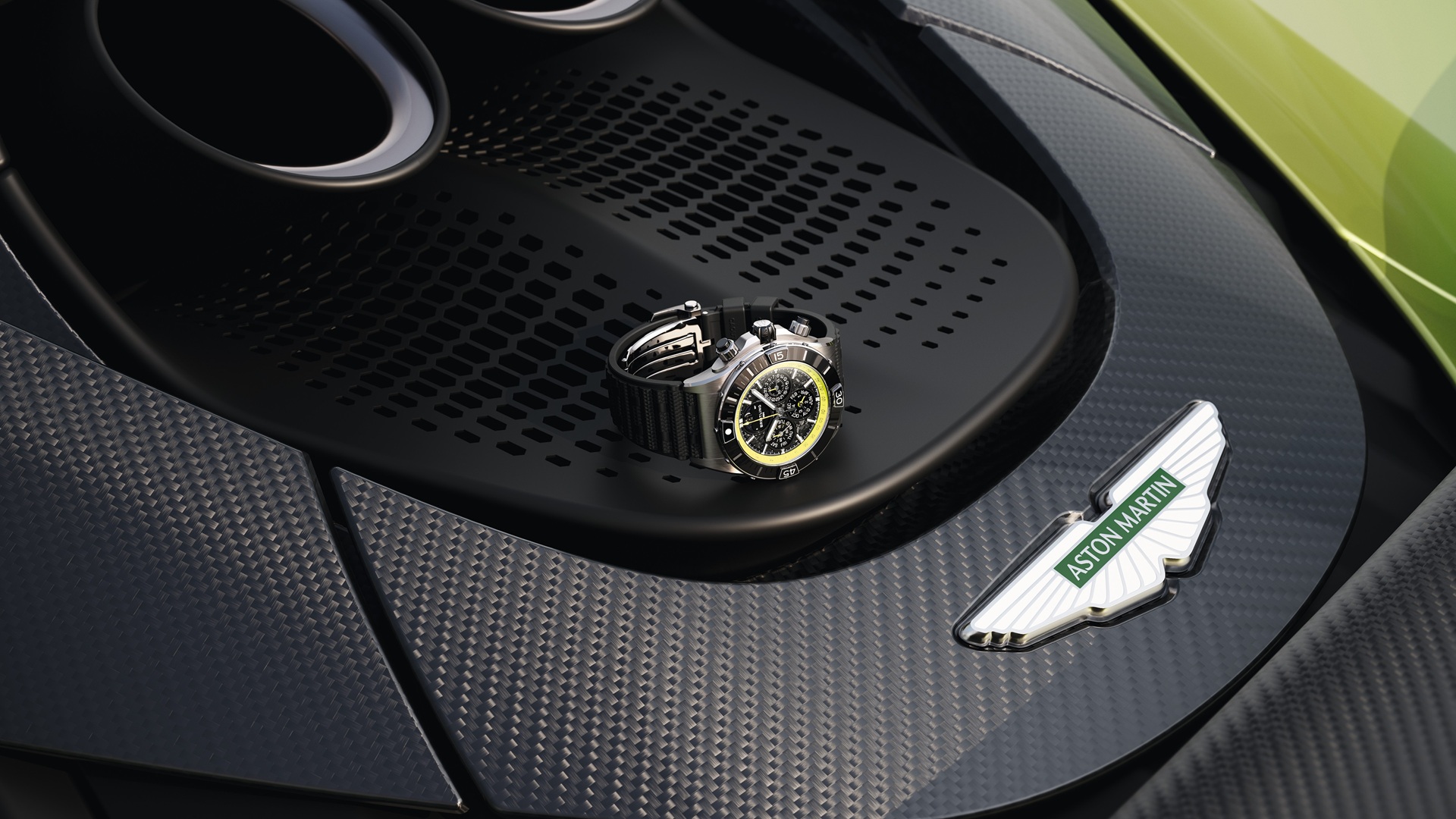 Breitling and Aston Martin bespoke Super Chronomat experience.