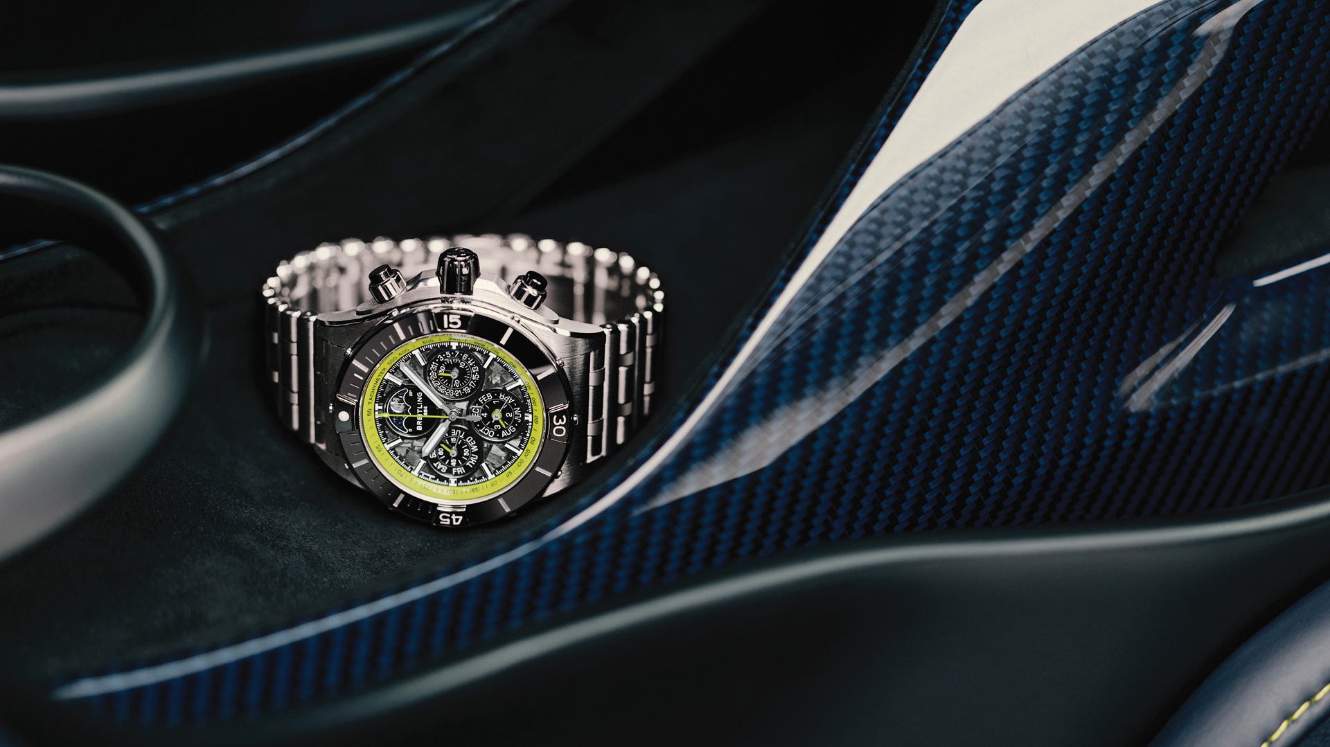 Breitling and Aston Martin bespoke Super Chronomat experience.