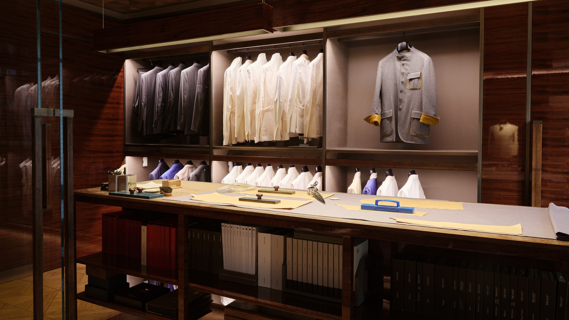 Berluti Forestière: A shot of the customisation workshop.