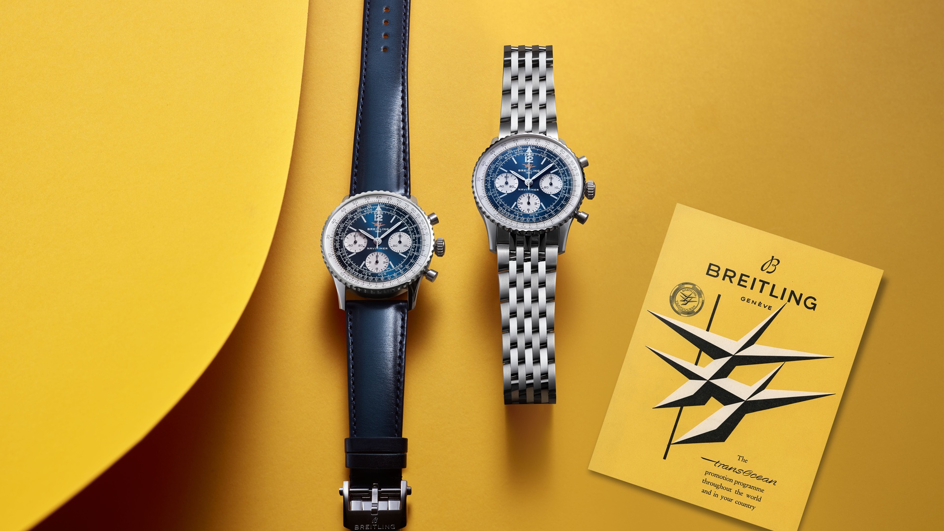 Breitling Navitimer B02 Chronograph 41 Cosmonaute and the Navitimer B09 Chronograph 41.