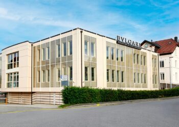 Bvlgari Watchmaking - Le Sentier: An exterior shot of the manufacturing facility where Bvlgari makes its watches.