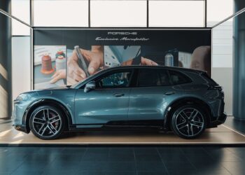 Porsche Cayenne Turbo Electric Displays Personalisation by Porsche Exclusive Manufaktur in Dubai