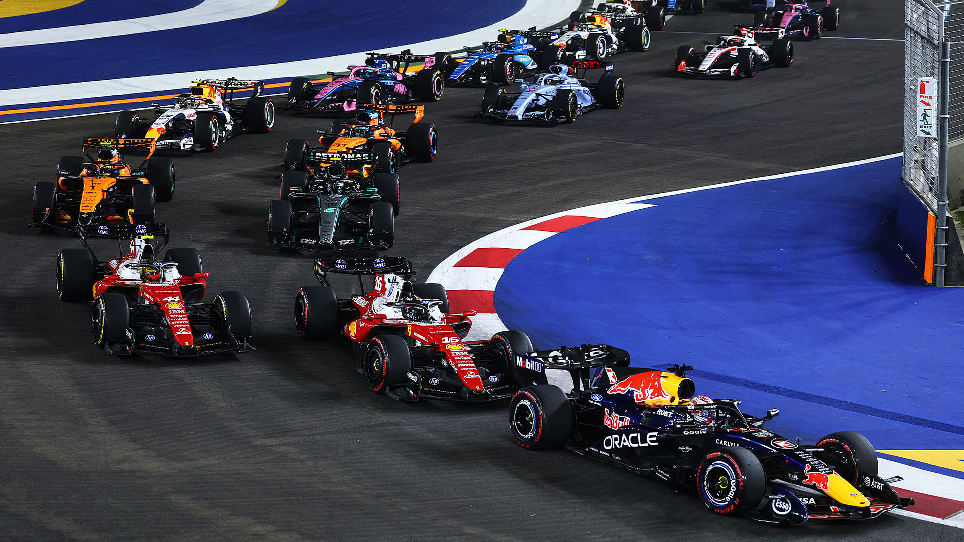 2026 Singapore GP start. Source: Red Bull Content Pool.